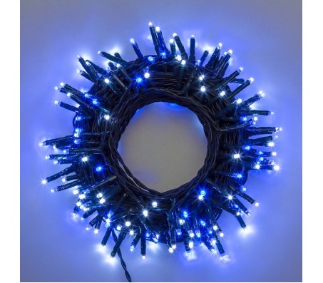 Minilucciole 180 led bianco e blu